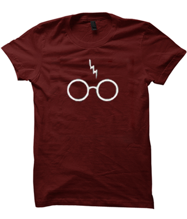 Scar & Glasses Harry potter red colour T shirt - teelooks