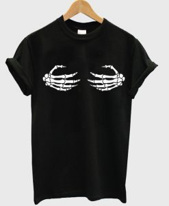 Skeleton Hand Tits T-Shirt