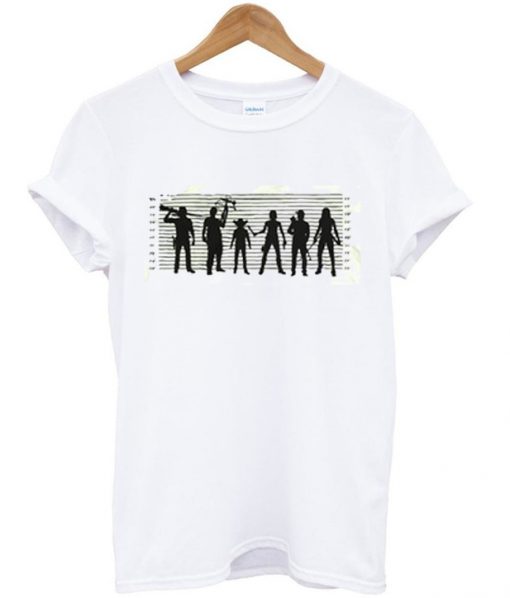 The Walking Dead The Usual Dead Police Lineup T shirt