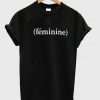 feminine T-shirt