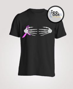 Skeleton Hands Breast Cancer T-Shirt