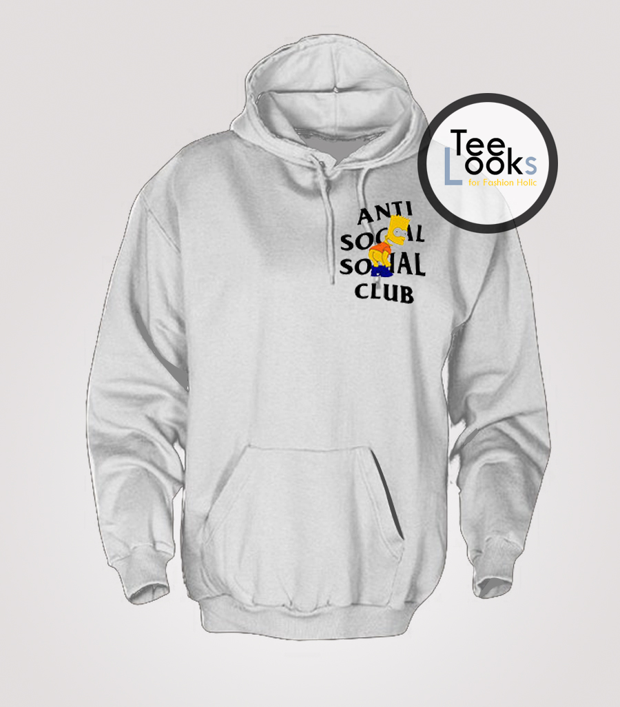 Anti Social Social Club X Bart Mooning Parody Hoodie