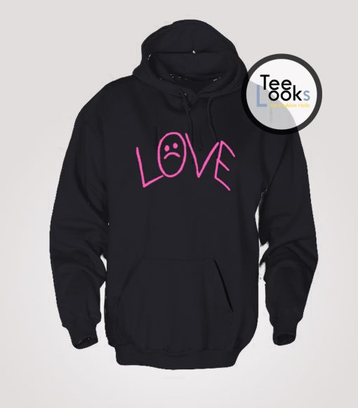 Lil peep love hoodie pink Clearance