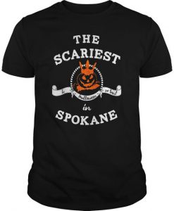 The Scariest Pumpkin In Spokane Halloween T-Shirt TM
