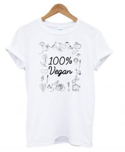 100% Pure Vegan - World Vegetarian Day T shirt IGS