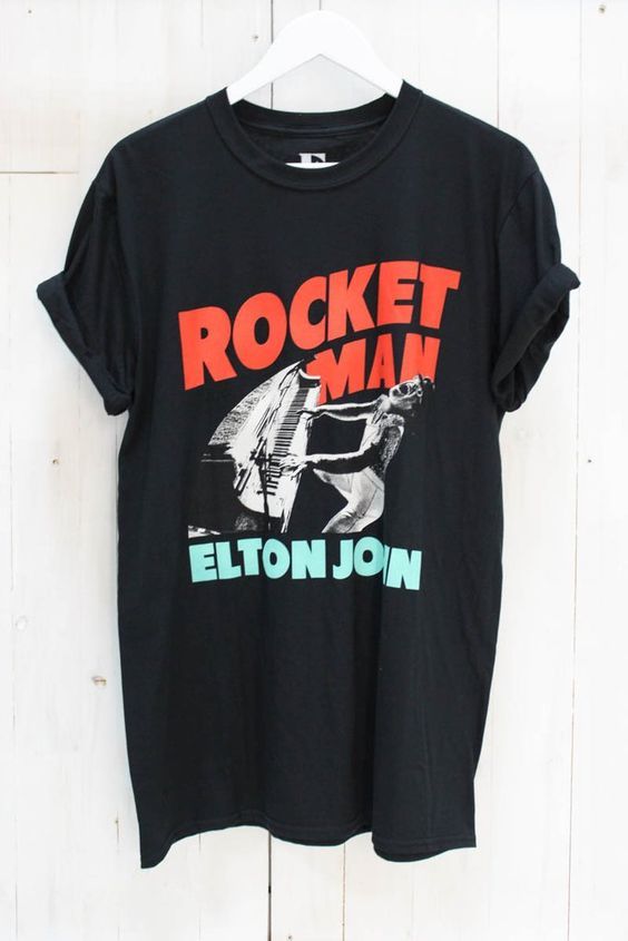 Elton John Rocket Man Tshirt RE23