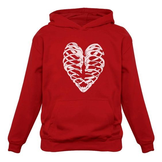 Heart Skeleton Hoodie Zx03