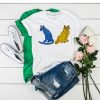 Abba Blue and Yellow Cat t shirt ADR
