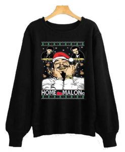Home Malone Funny Ugly Xmas Sweatshirt REW