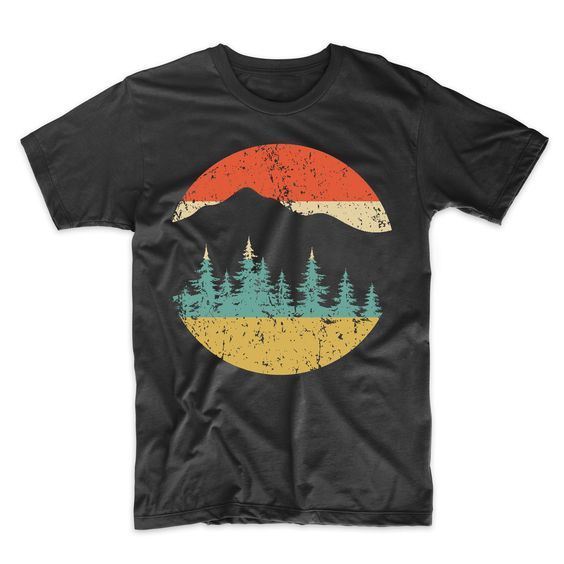 Retro Mountains and Trees Tshirt REW