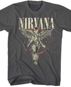 Nirvana Galaxy In Utero Guitar Band T-Shirt