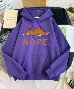 Nope The lazy cat funny cat hoodie